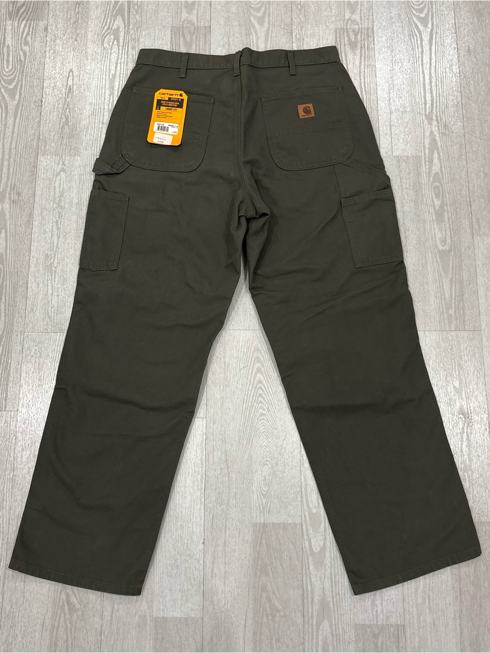 Carhartt B11 Loose Fit Washed Duck Utility Work Pants (Moss Green) 36 x 32